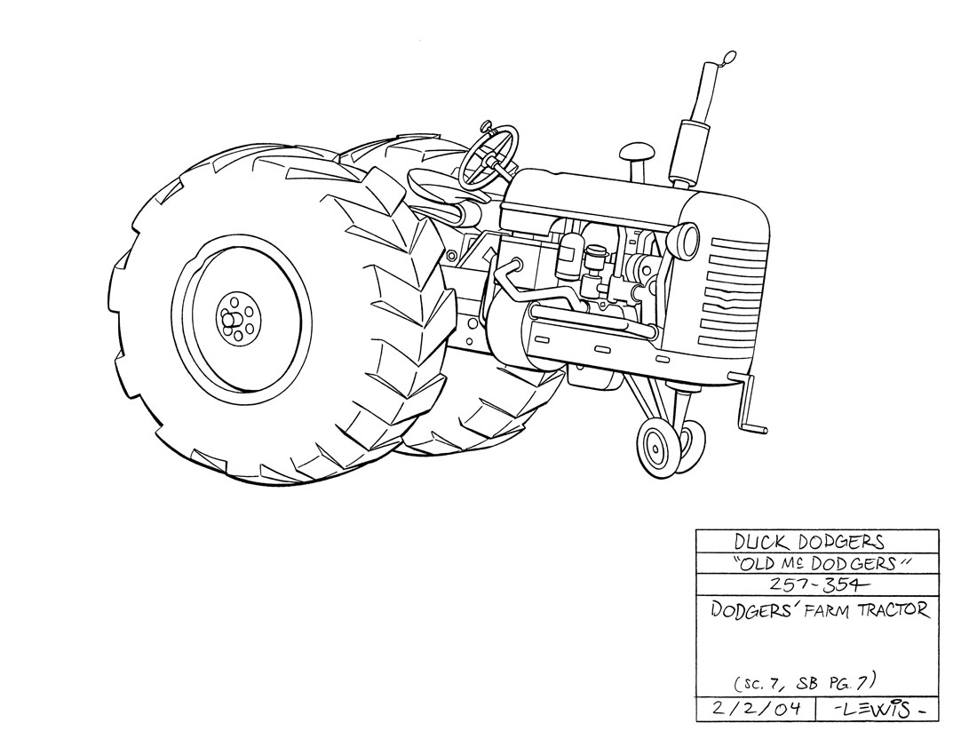 1100x850 Duck Dodgers Tractor