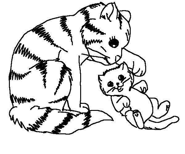 600x500 Dog And Cat Coloring Page