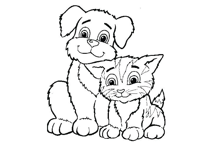 700x500 Dogs And Cats Coloring Pages Big Cat Coloring Pages Coloring Pages