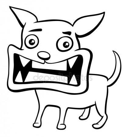 415x450 Barking Angry Dog Stock Vector Prawny