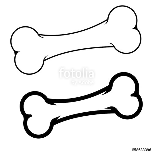 500x500 Dog Bone. Vector Illustration Stock Image And Royalty Free Vector