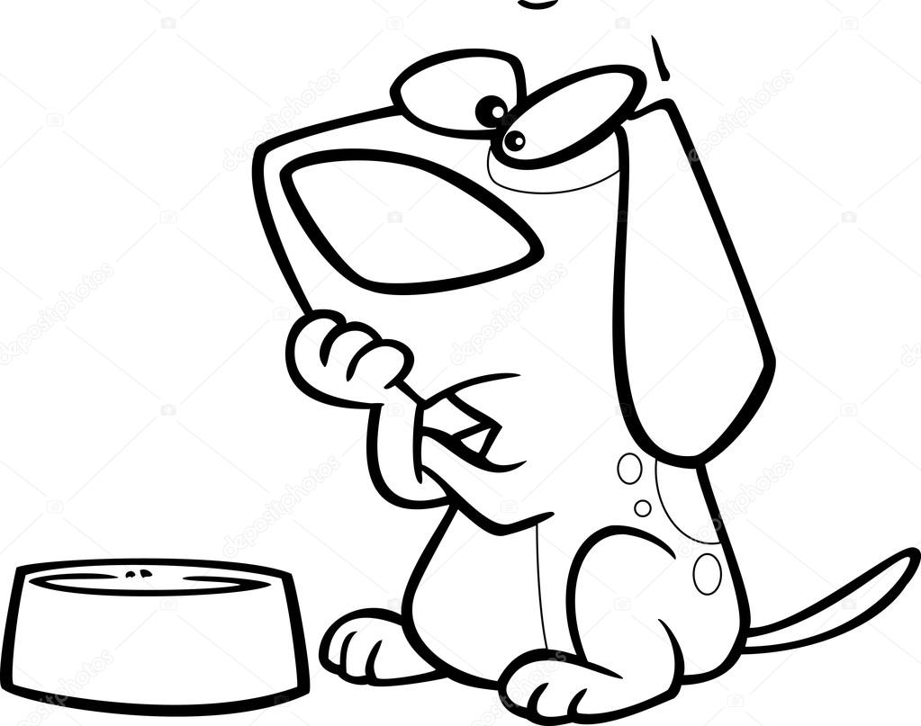 1023x807 Cartoon Dog Bowl Stock Vector Ronleishman