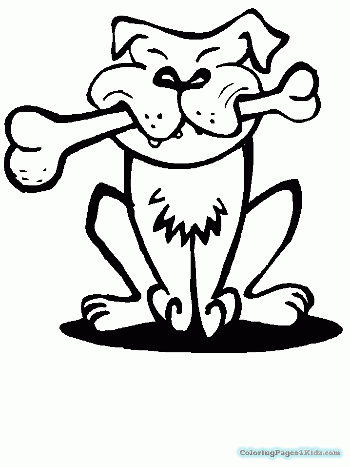 718x957 Dog Bone And Dog Bowl Coloring Page Coloring Pages For Kids