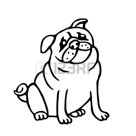 450x450 Pomeranian Cute Dog. Vector Illustration. Funny Cartoon Fur Pet