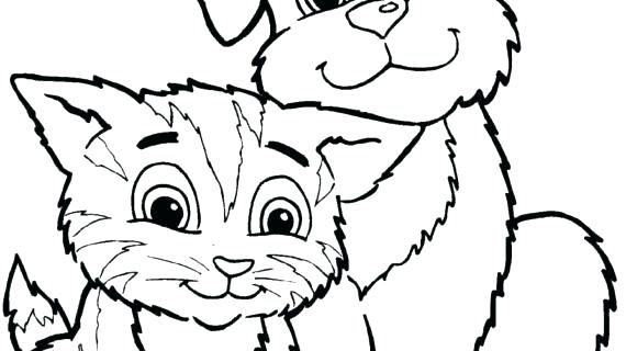570x320 Beautiful Coloring Pages Of A Dog Crayola Photo Cat And Amazing