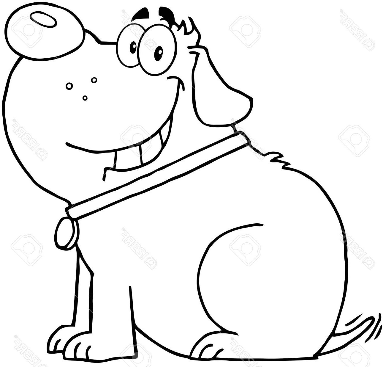 1300x1234 Hd Fat Black Dog Clipart Image