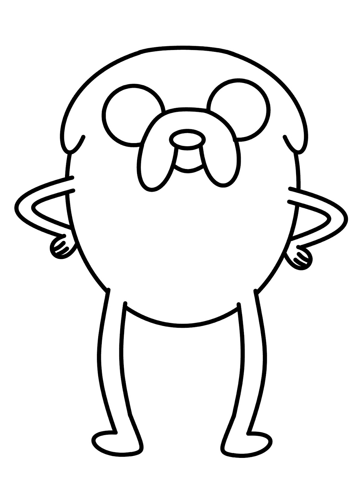 1192x1600 How To Draw Cartoons Jake The Dog