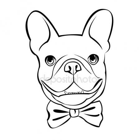 450x450 Bulldog, Dog, Animal, French, Vector, Illustration, Pet, Breed