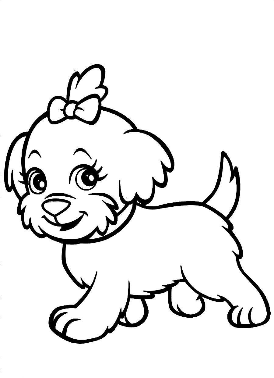 900x1240 Cute Dog Coloring Pages