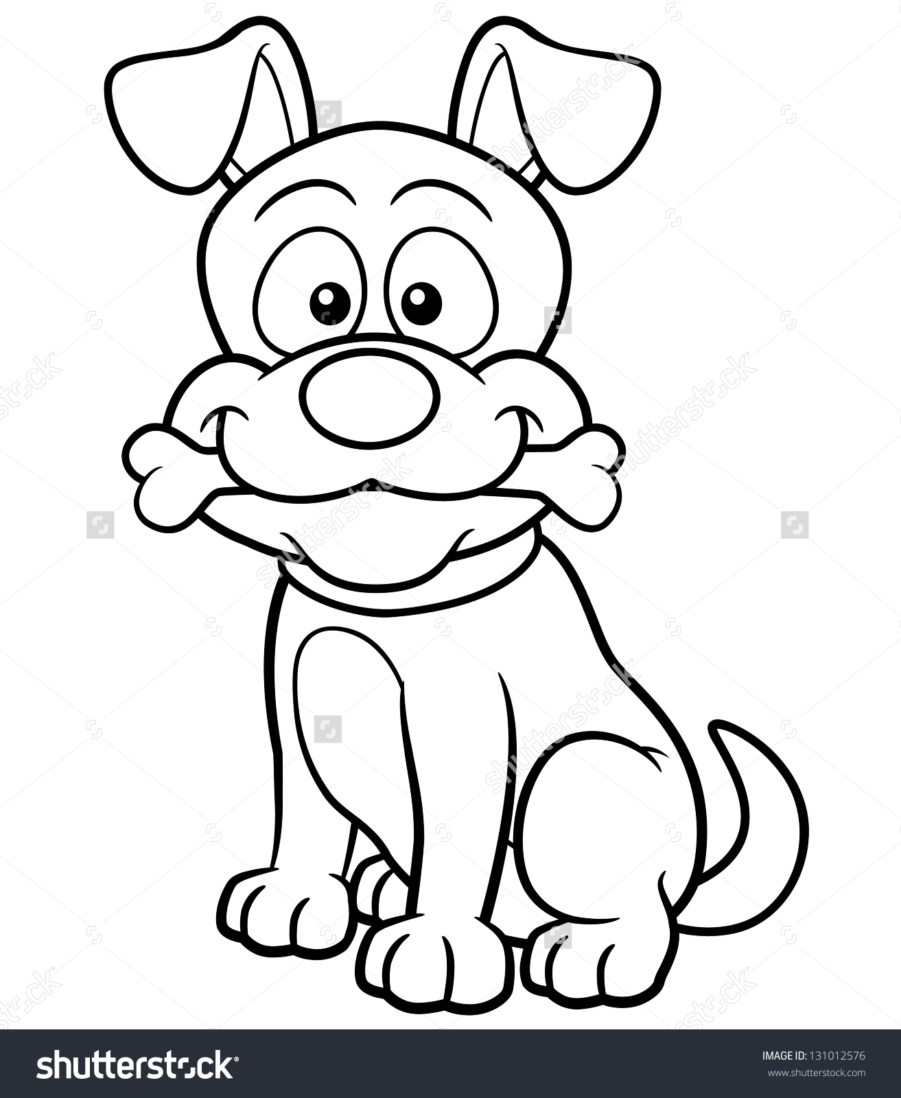 1313x1600 Vector Illustration Of Cartoon Dog
