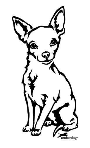 308x504 Chihuahua Tattoos Chihuahua Autoaufkleber, Carsticker