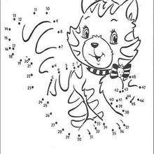 220x220 Dog Dot To Dot Game Coloring Pages