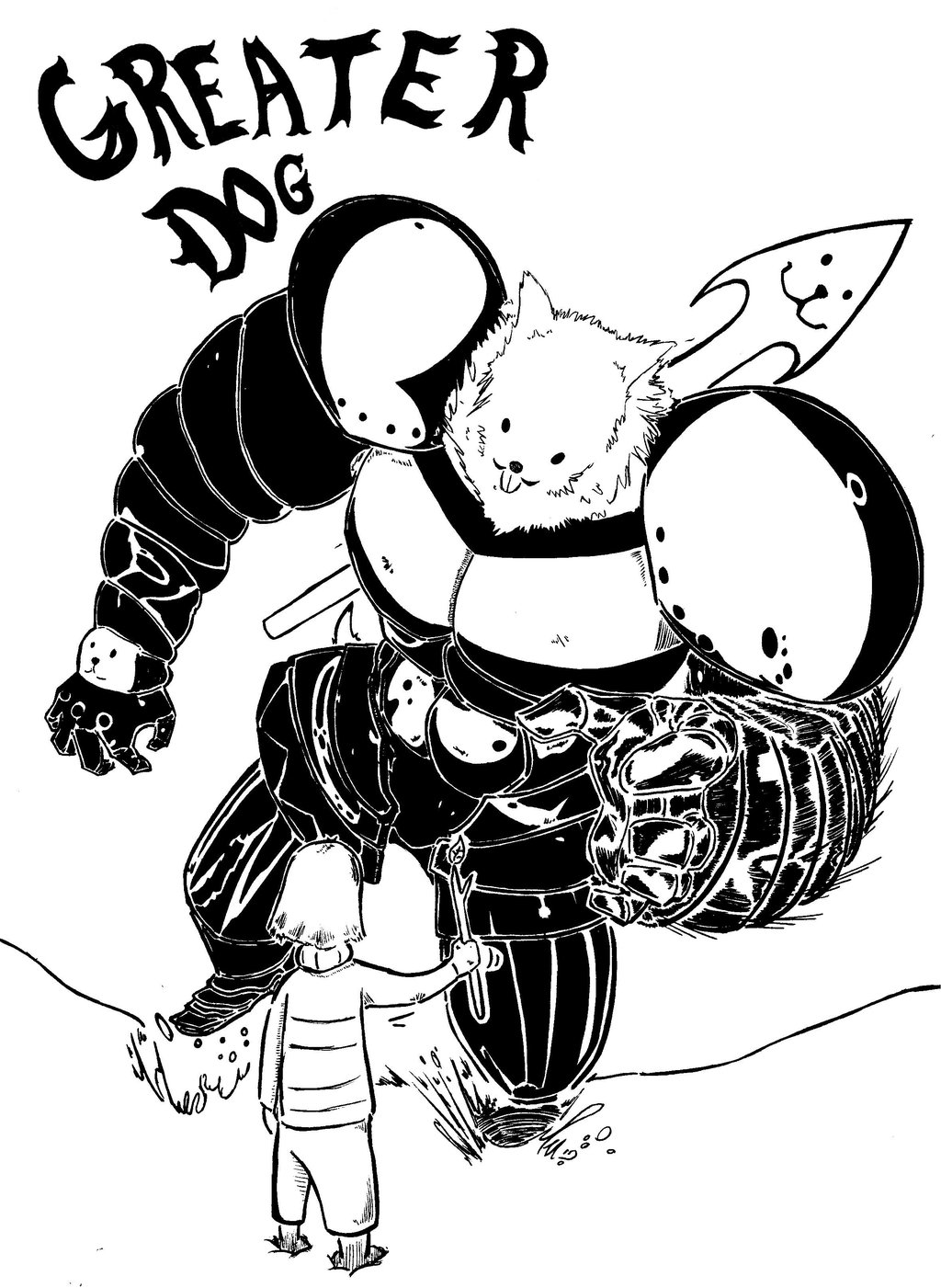 1024x1401 Greater Dog By Aurexlemandarin