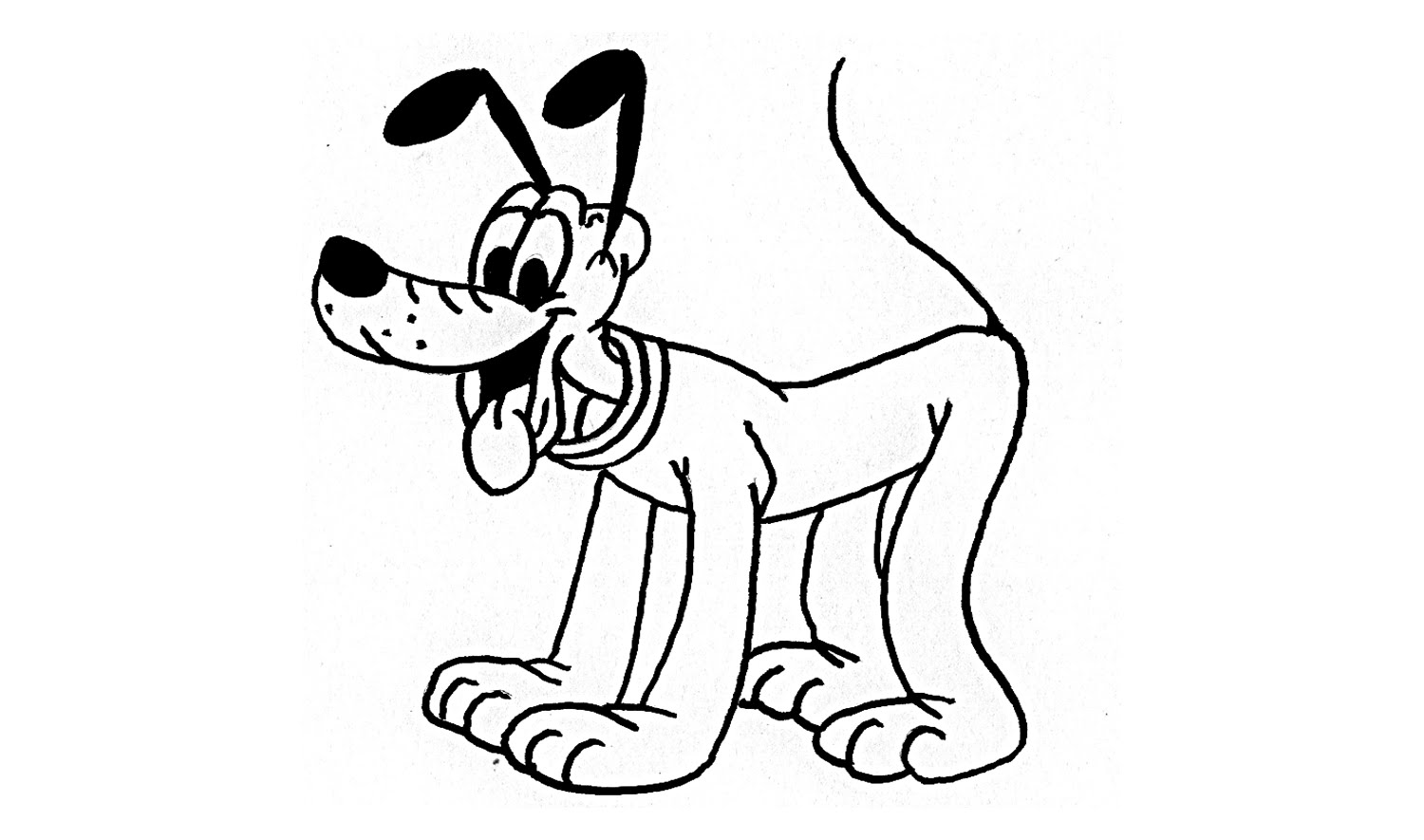 1500x885 How To Draw Pluto From Disney (The Dog)