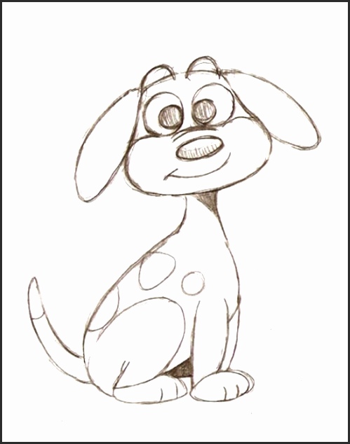 499x634 Cartoon Dog Drawings Easy Akagf Best Of Best 25 Dog Drawing Easy
