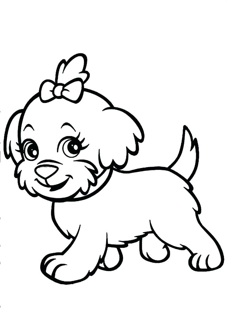 743x1024 Cartoon Dog Coloring Pages Dog A Coloring Pages Cute Cartoon Dog