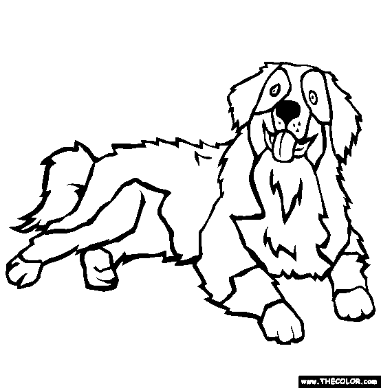 554x565 Dog Color Pages Printable Mountain Dog Coloring Page Free