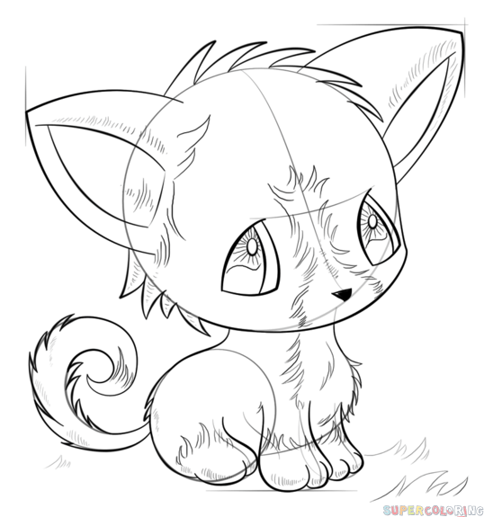 538x575 How To Draw An Anime Dog Step By Step Drawing Tutorials