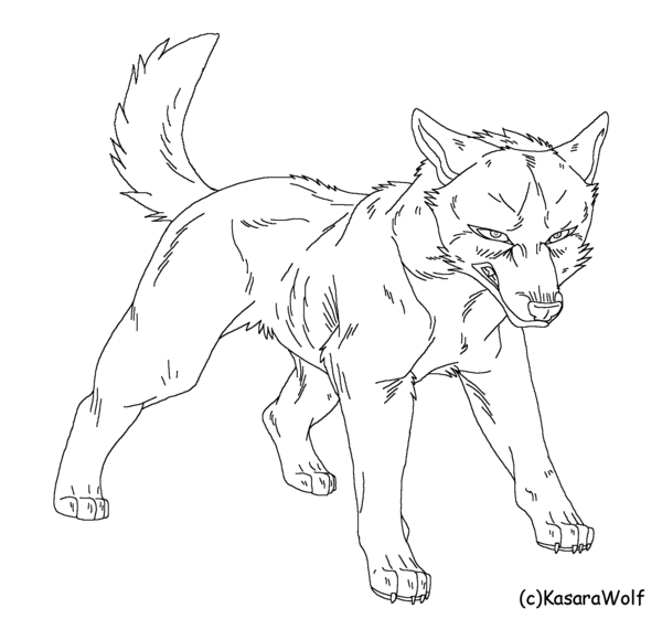 600x561 Angry Dog Template By Kasarawolf