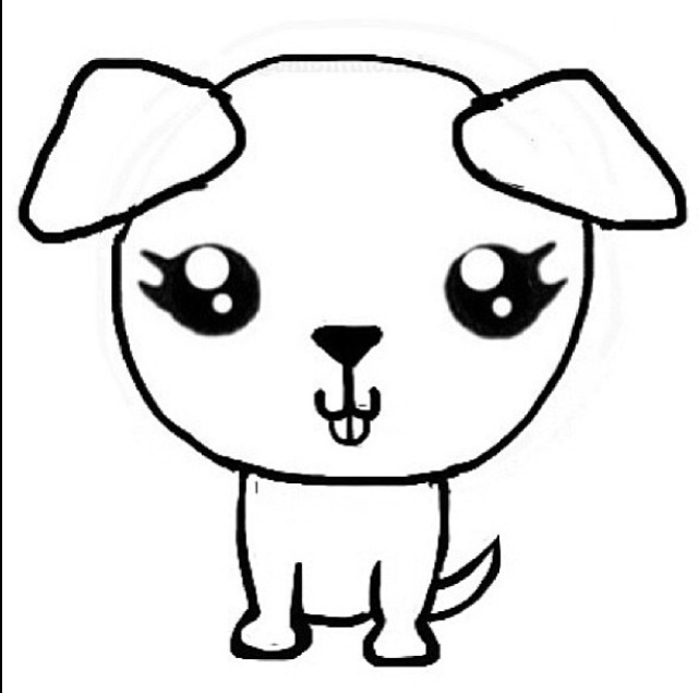 641x635 Chibi Dog Stencil All Thing Chibis Chibi