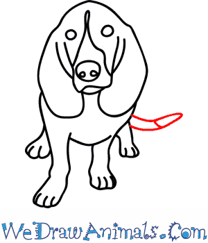 300x350 How To Draw A Hound Dog