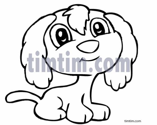 549x437 Free Drawing Of Anime Puppy Bw From The Category Pets