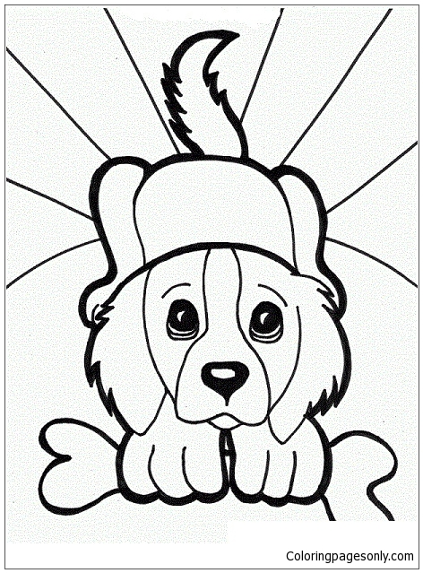 472x639 Puppy Eyes Dog Coloring Page