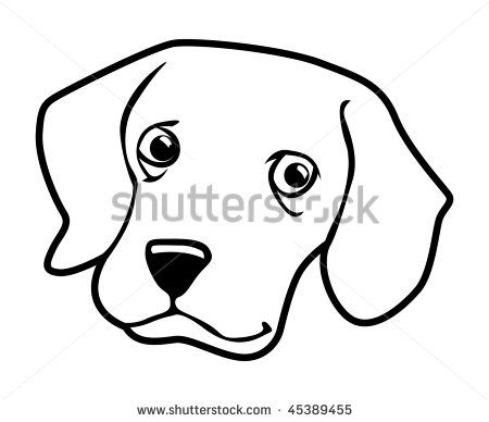450x388 Awesome Cartoon Face Outline Best Photos Of Dog Face Outline