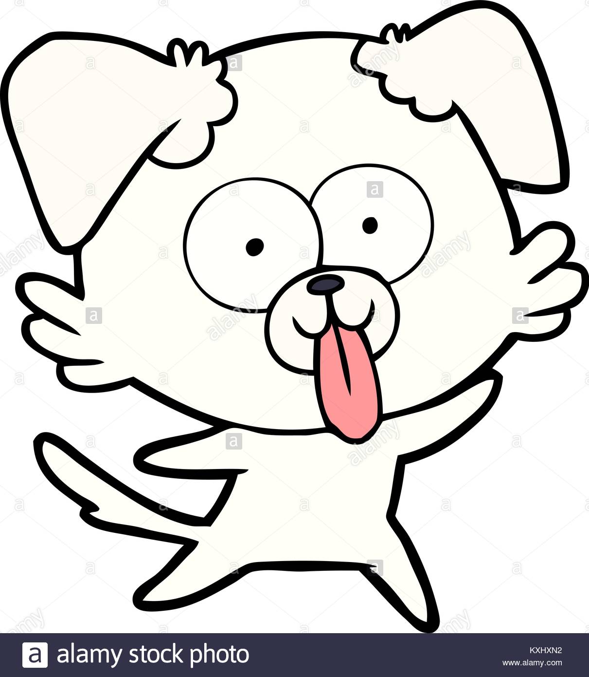 1211x1390 Cartoon Dog With Tongue Sticking Out Stock Vector Art