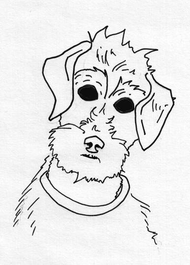 386x539 How To Draw Cartoon Dog Sitting Capseacusiz