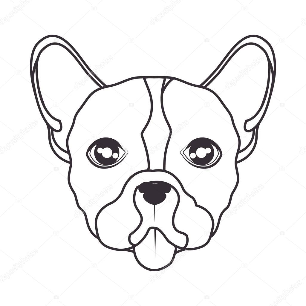 1024x1024 Hand Draw Face Dog Icon Stock Vector Yupiramos