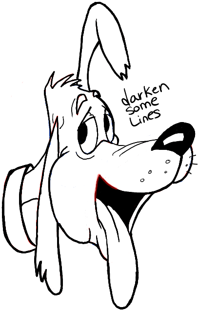 406x637 How Draw A Dog Face Cartoon How