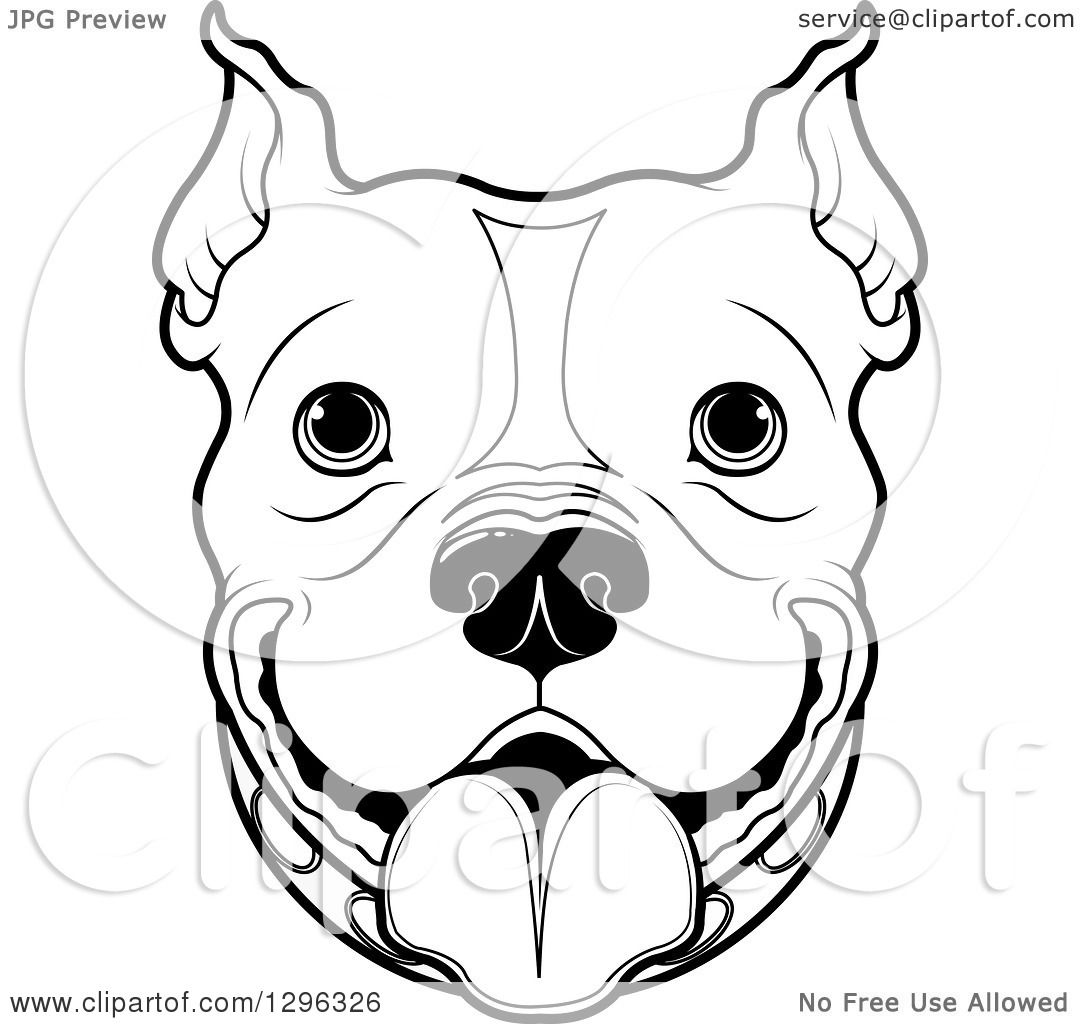 1080x1024 Pitbull Face Clipart