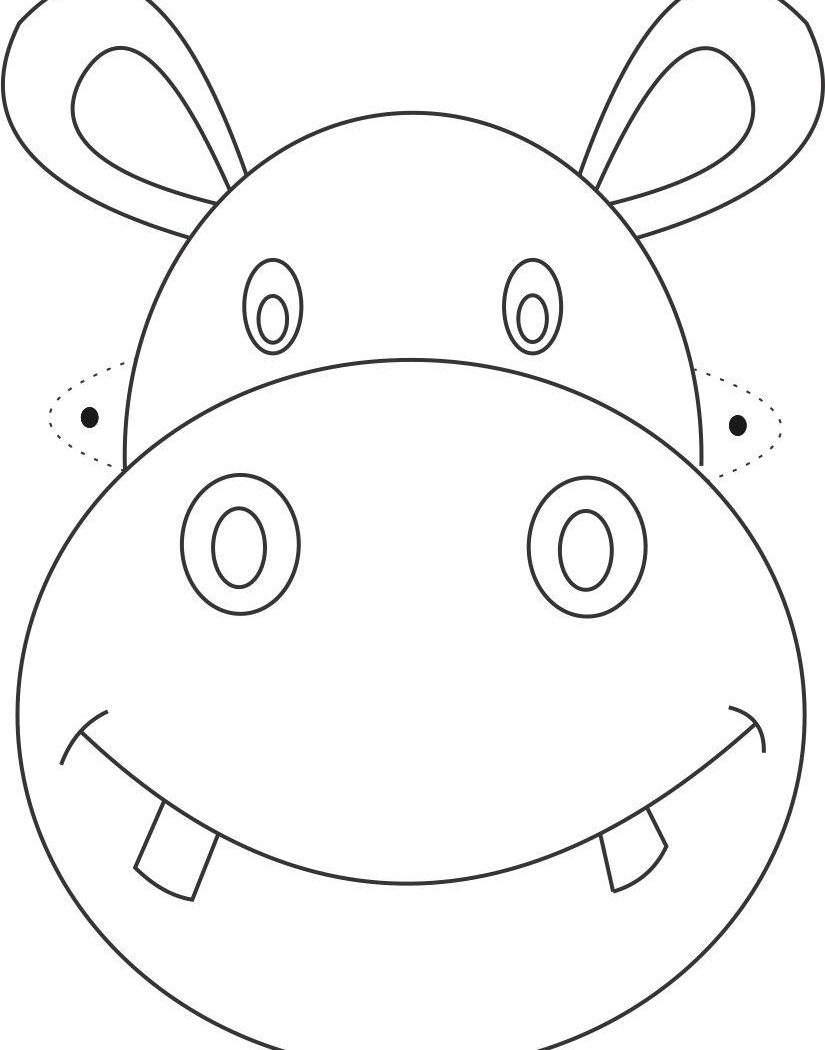 825x1050 Christmas Cat Coloring Pages Animal Faces Printable Free Animals