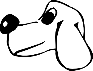 300x230 Dog Head Clip Art