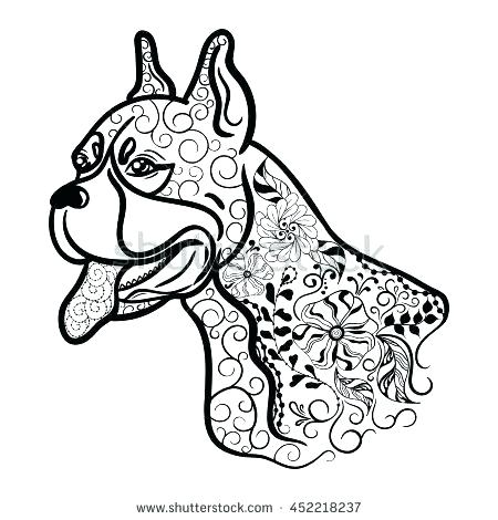 450x470 Boxer Coloring Pages Boxer Coloring Pages Coloring Pages Of Boxer