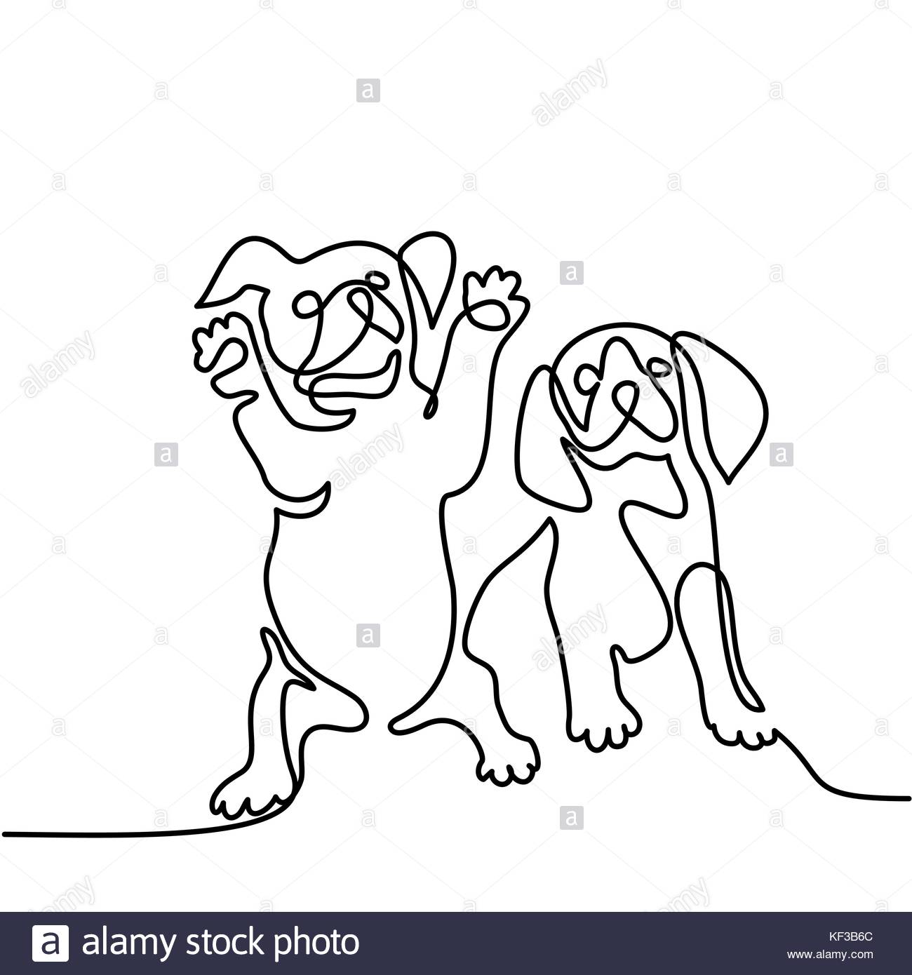 1300x1390 Dog Jumping And Playing Stock Vector Art Amp Illustration, Vector