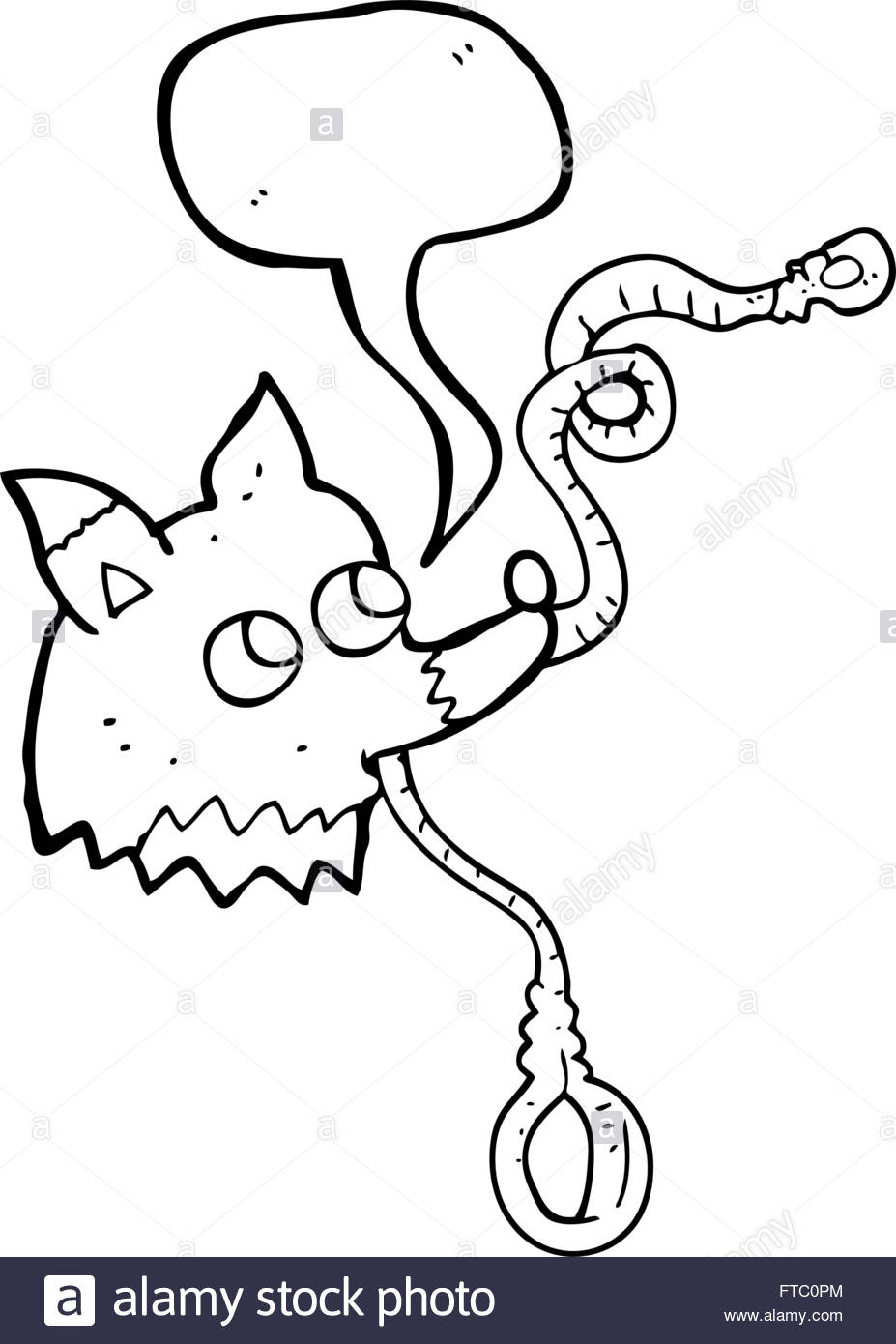 927x1390 Freehand Drawn Speech Bubble Cartoon Dog With Leash Stock Vector