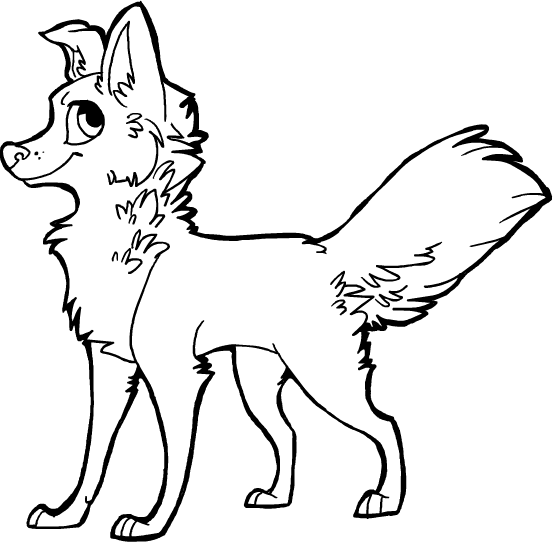 553x542 Free Dog Lineart By Griffsnuff