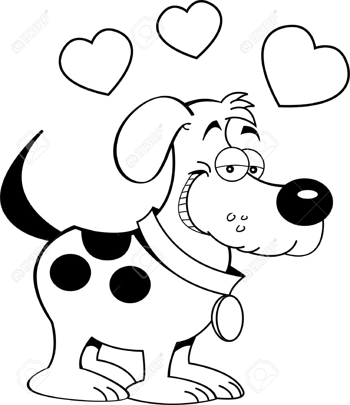 Dog Love Drawing at GetDrawings | Free download