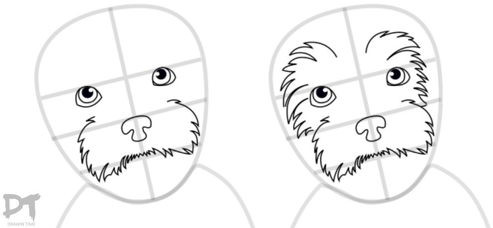 991x458 How To Draw A Dog Drawintime