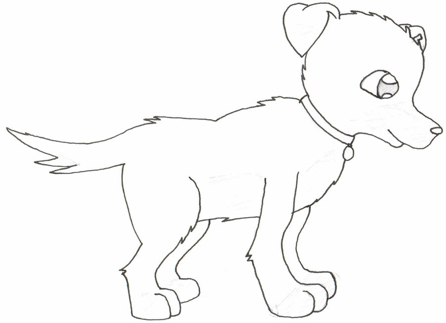 900x653 Manga Dog Sketch By Timow