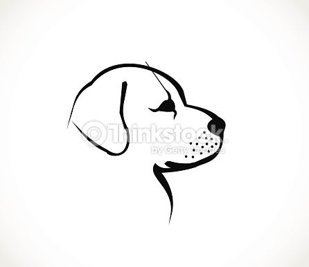 446x386 Vector Art Dog Head Profile Icon Vector Mari