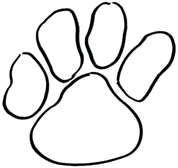 600x566 Dog Outlines Printable
