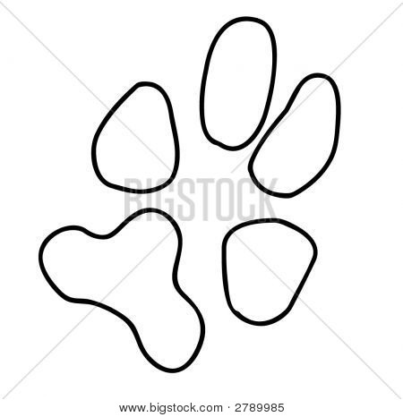450x466 Best Photos Of Large Dog Paw Print Outline