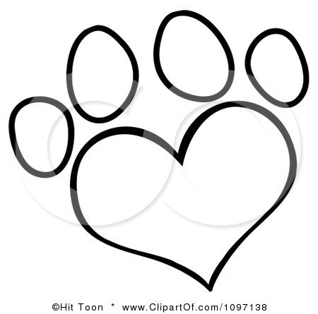 450x445 Best Photos Of Dog Paw Print Heart