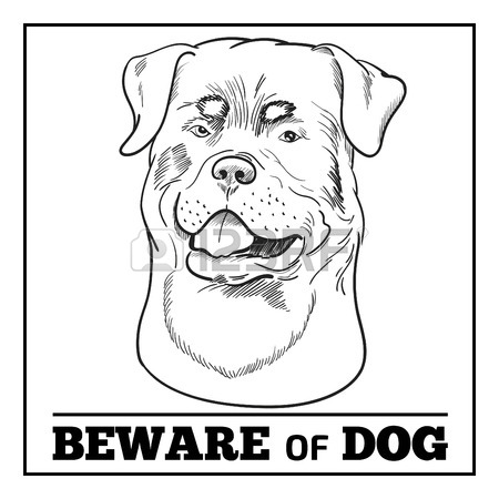 450x450 161 Beware Cute Dog Cliparts, Stock Vector And Royalty Free Beware
