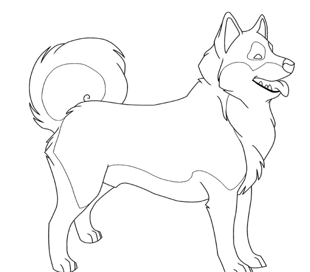 1024x900 Impressive Black And White Cute Husky Coloring Pages Free