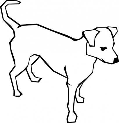 409x425 Dog Simple Drawing Clip Art Vector, Free Vector Graphics