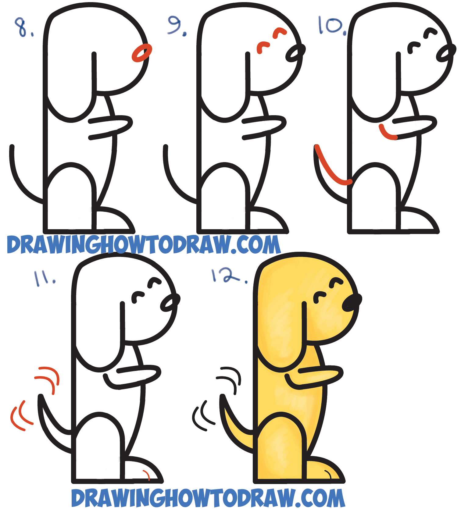 1512x1670 How Draw A Cute Cartoon Dog Easy How